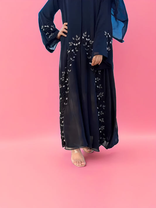 Chiffon Handwork Abaya – Elegant Daily Wear for Modest Style