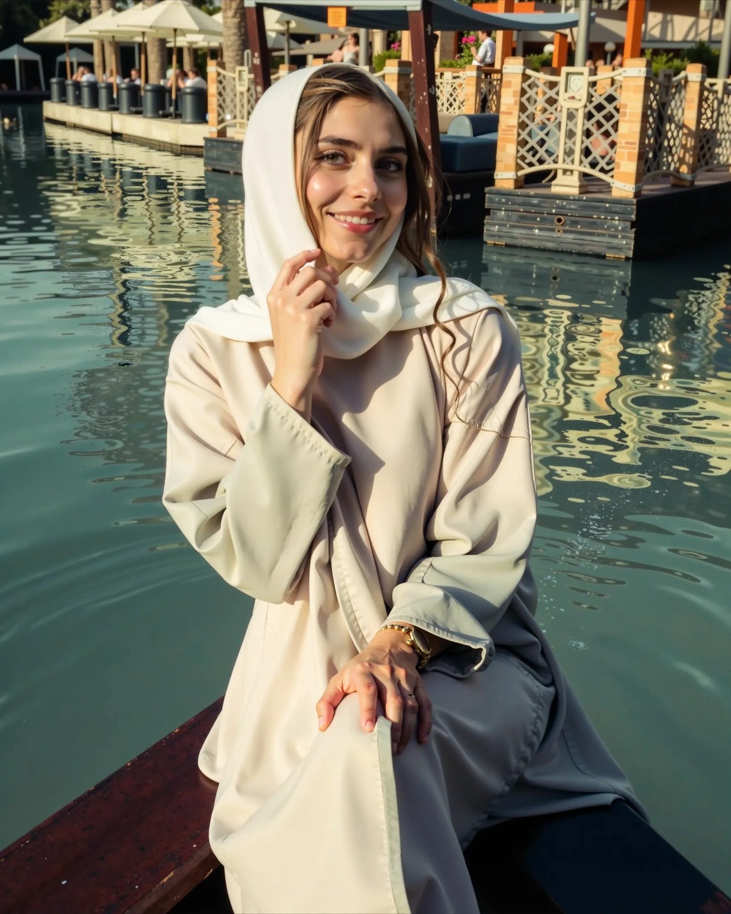 Elegant Modern Abaya with Chic Detailing