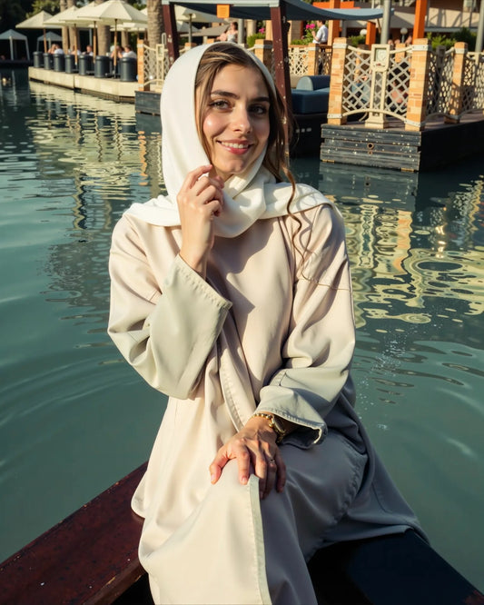 Elegant Modern Abaya with Chic Detailing