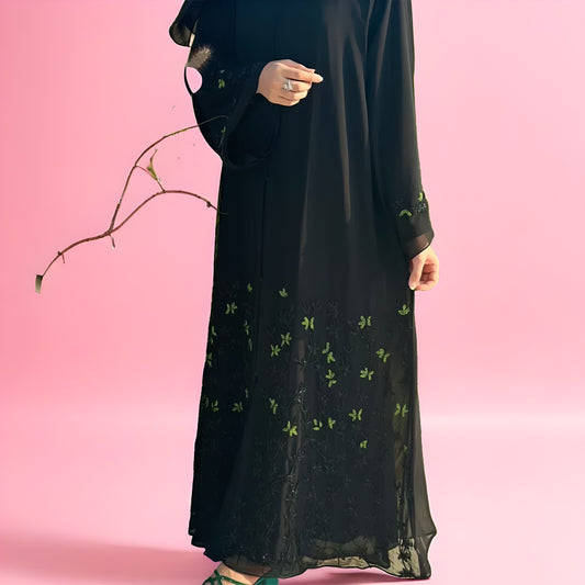 Elegant Party Wear Abaya – Fancy & Modest Occasion Dress