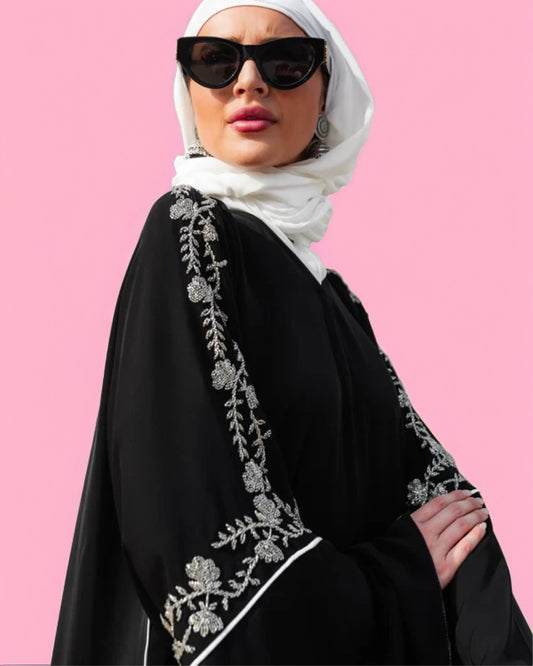 Heba Elegant Designer Abaya – Premium Modest Wear for Women