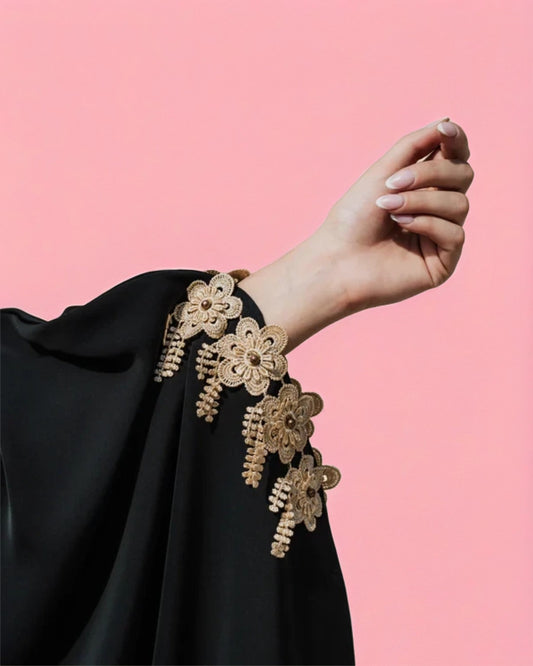 Ikram – Elegant Designer Abaya with Intricate Embroidery