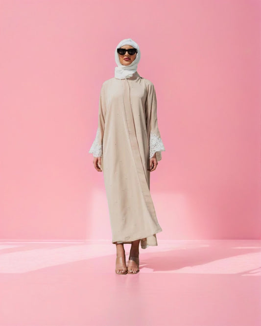 Jamila Black Embroidered Abaya – Elegant Modest Wear for Women