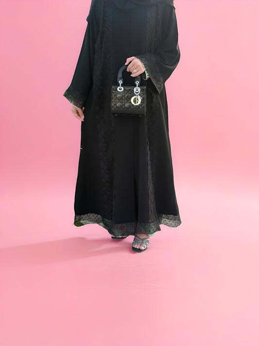 Latest Dantel Lace Abaya – Elegant Designer Modest Wear 2025