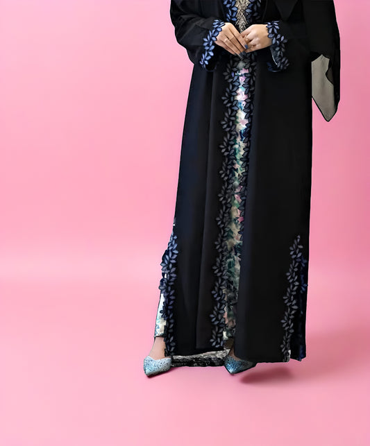 Elegant Dantel Lace Abaya – Latest Modest Fashion Design