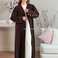 Tehzib  Brown Coat Abaya by Abayaboutique